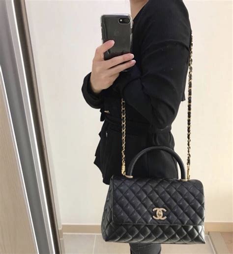 chanel coco handle large